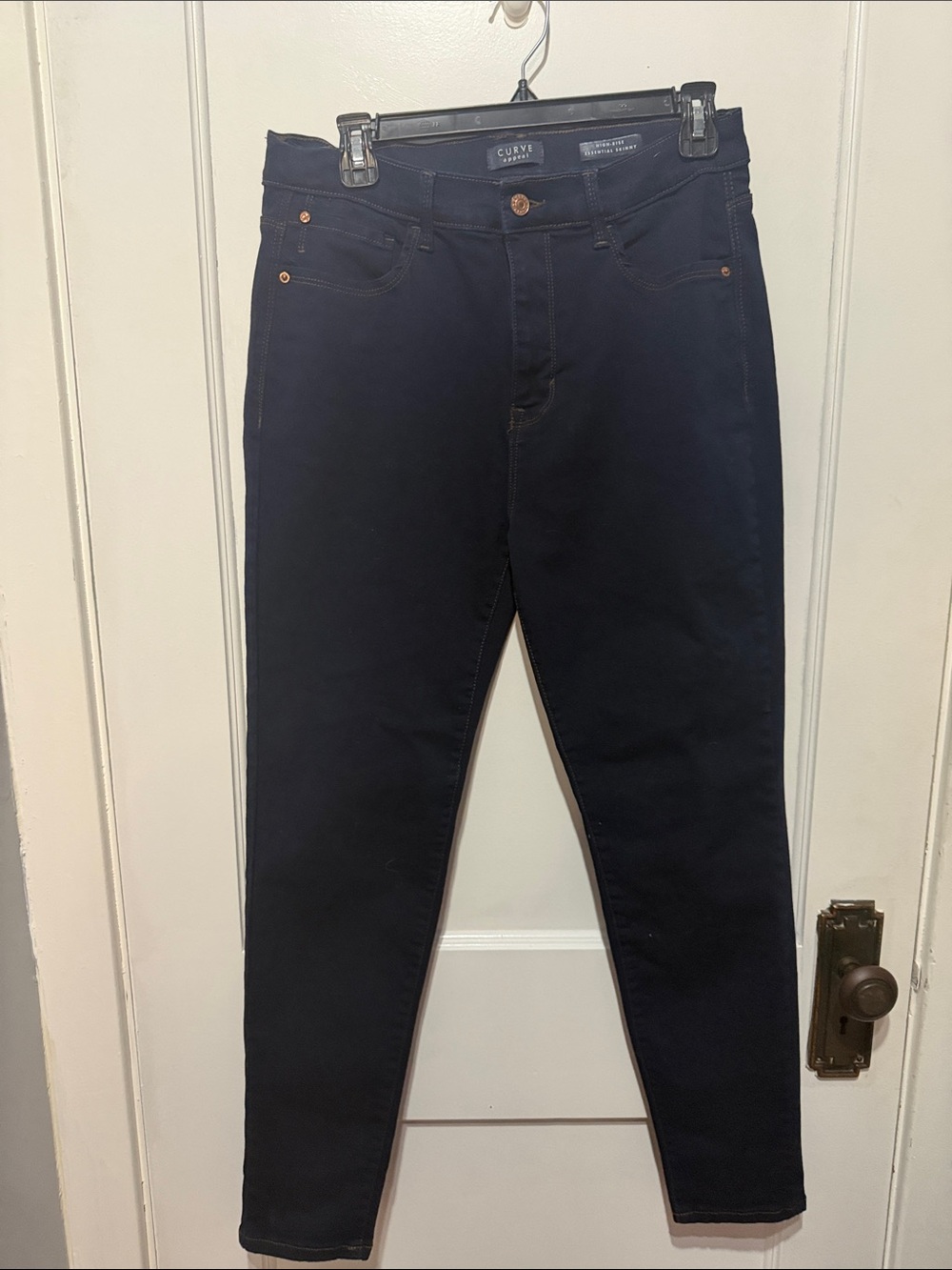 Curve Collection Slim Women's Jeans in Dark Navy